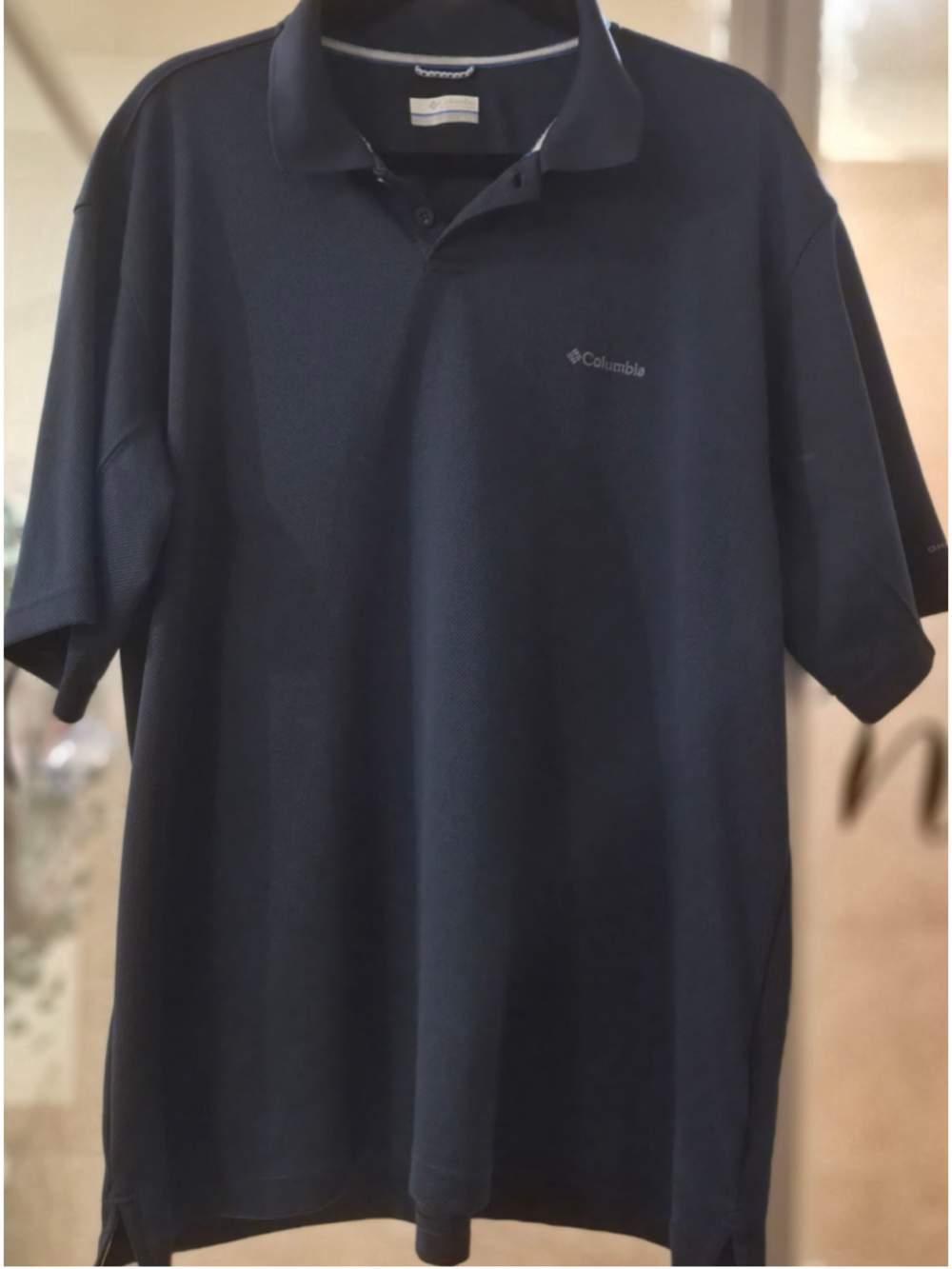 Men's Columbia Navy Blue Polo Shirt Size XL